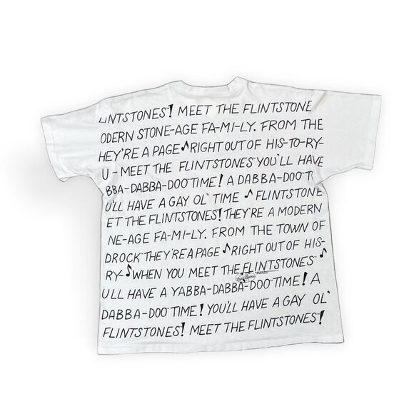 XL- Vintage Rare 1994 Flintstones All Over Print Graphic Tee - Picture 2 of 5